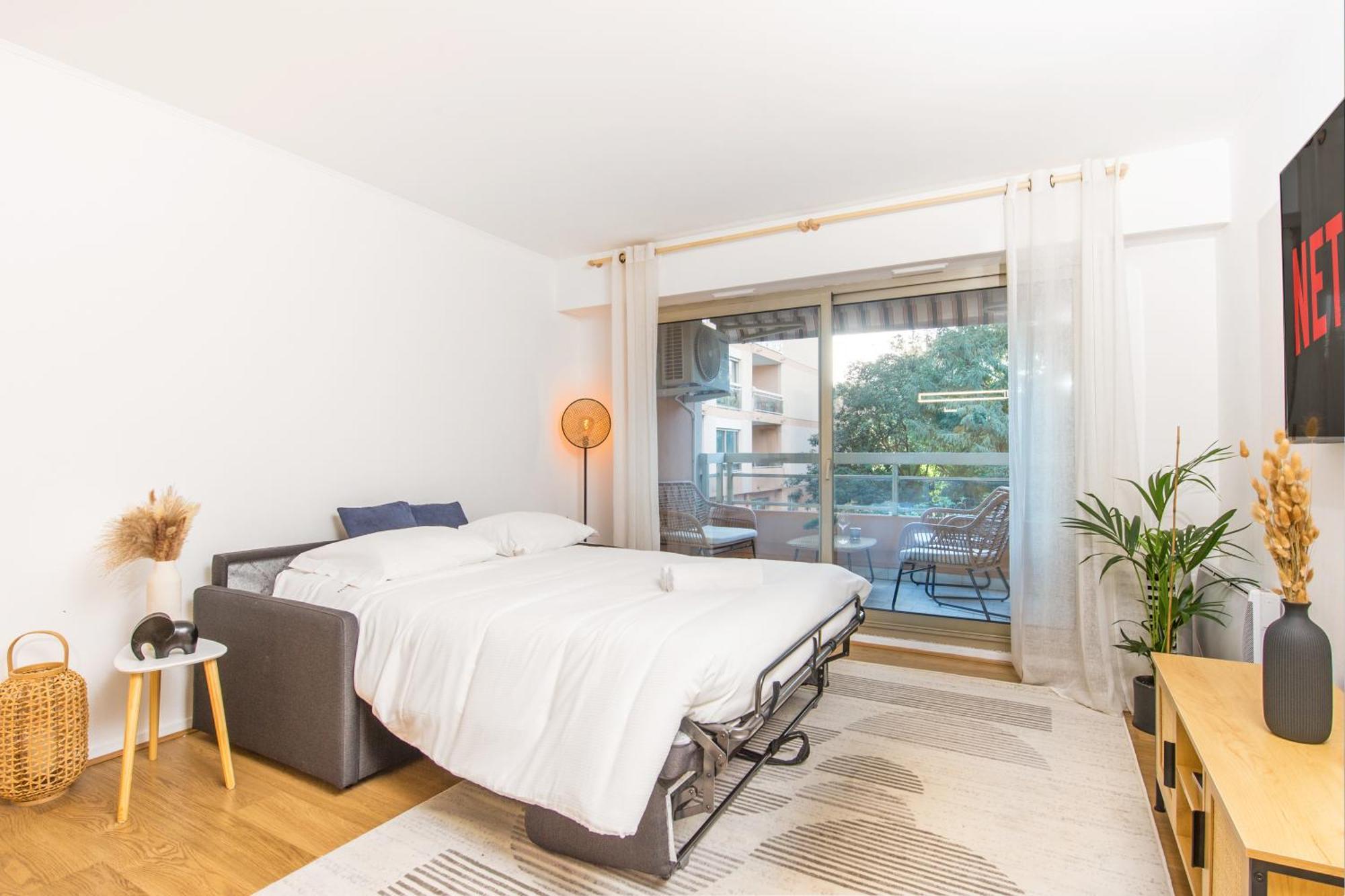 Appartement Renove - Terrasse - Parking - Bm Nice Bagian luar foto